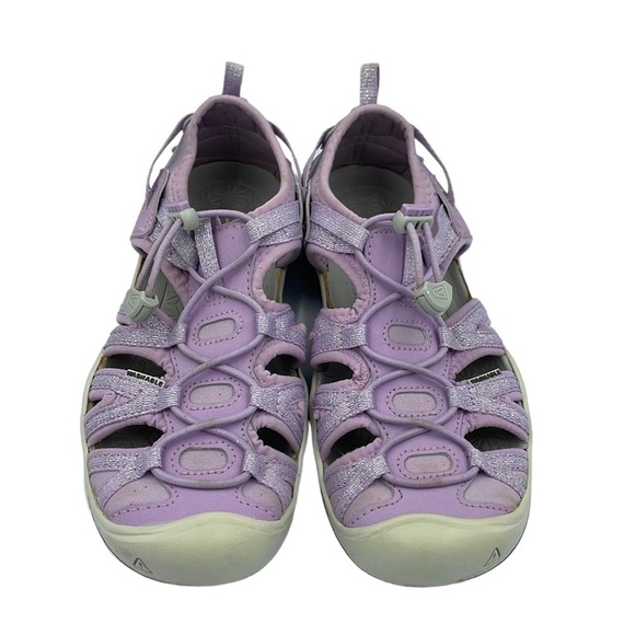 Keen Washable Girls Shoes Sandals SZ 2 Purple Sparkly - Picture 1 of 12